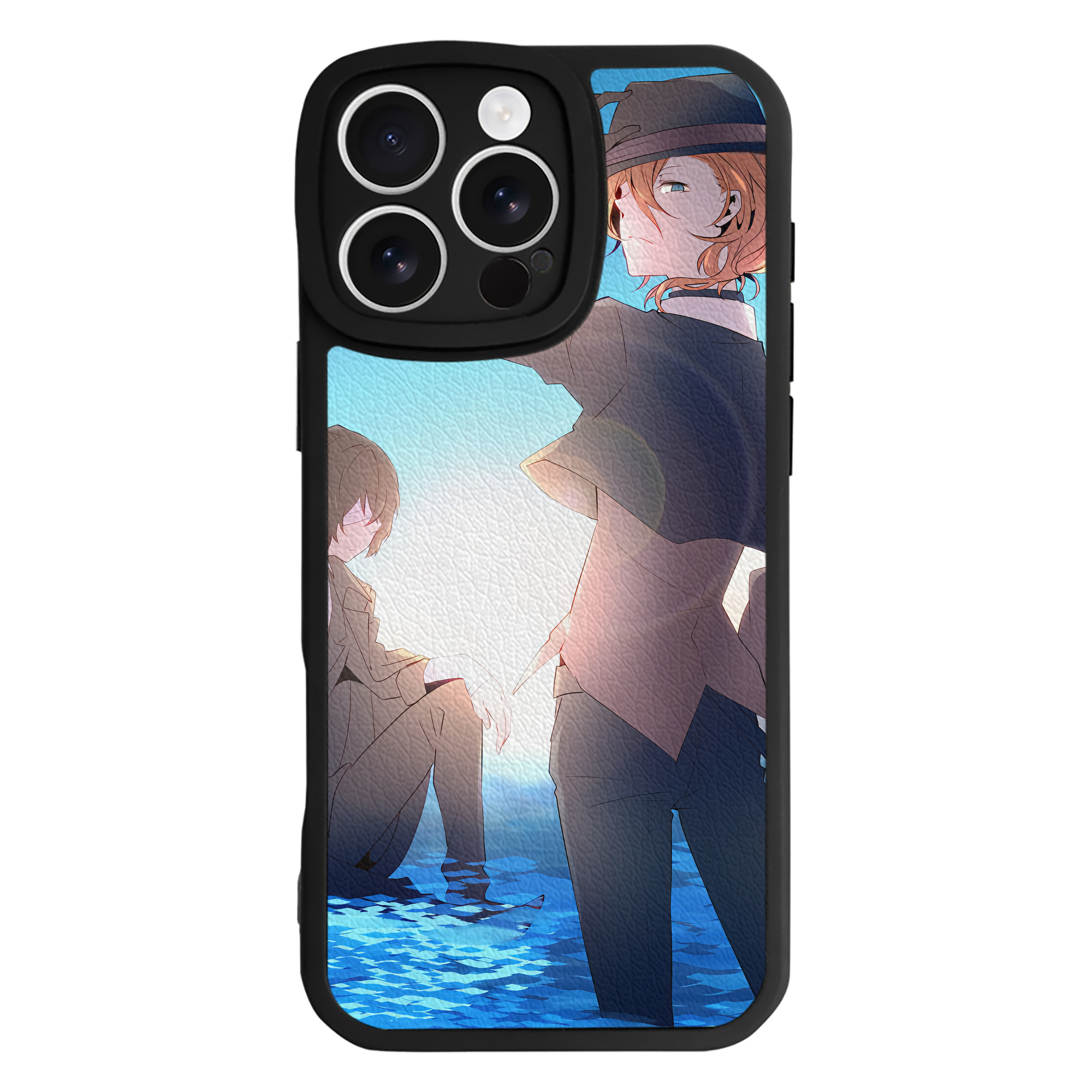 （画像用） 文豪ストレイドッグス Bungo Stray Dogs 【iPhone 16シリーズ対応】シリコンスマホケース（レザー調） 材質：シリコン